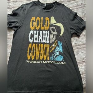 Parker McCollum t-shirt Gold Chain Cowboy medium